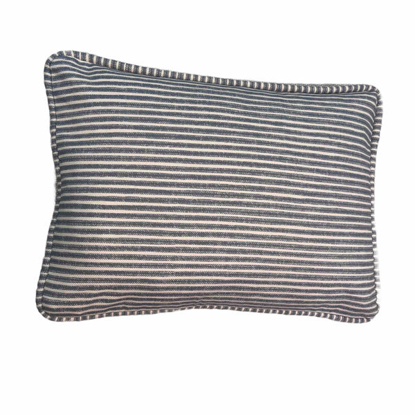 Sample Sale Limited Edition Luxury Handmade Fermoie Fabric Piped Light Blue 30 x 40cm Cushion