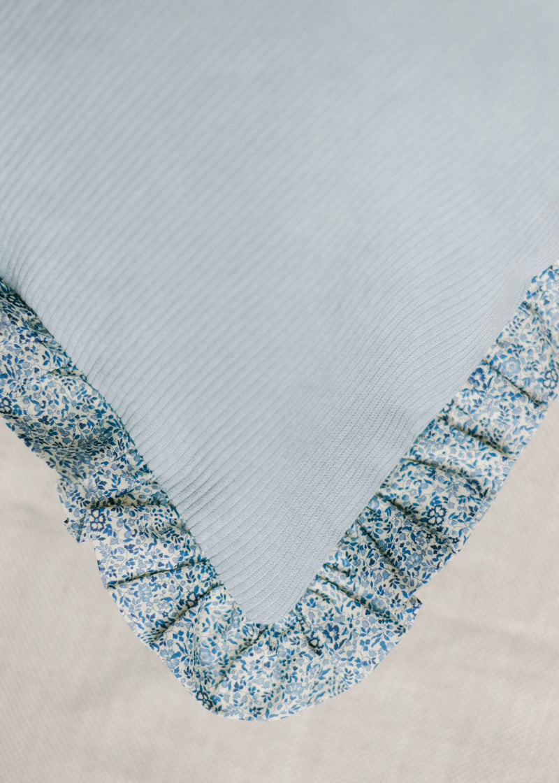 Light Blue Corduroy with Liberty Fabrics Katie and Millie