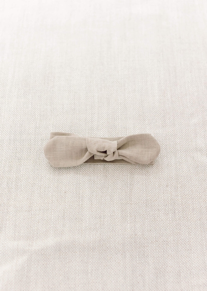Palomas Products Beige Linen Necktie