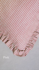 Palomas Products Pink Striped Limited Edition Fermoie Fabrics Dog Bed Cushions  