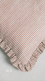 Palomas Products Red Striped Limited Edition Fermoie Fabrics Dog Bed Cushions  