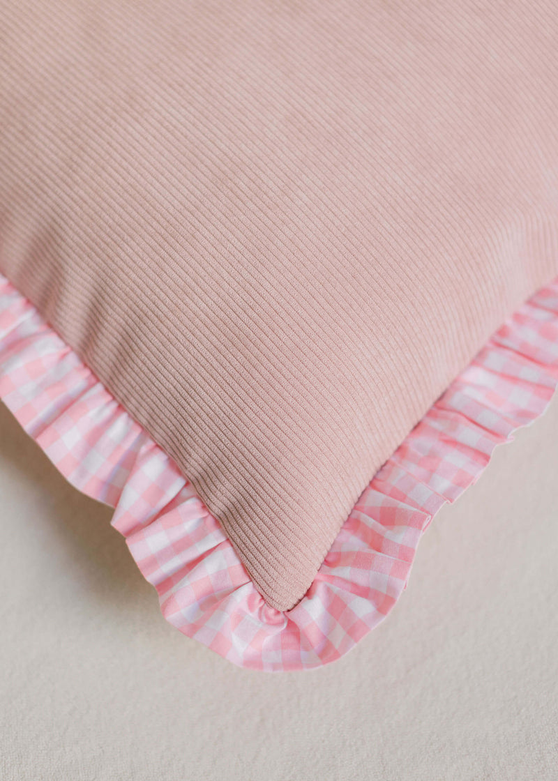 Palomas Products Pink Cord and Gingham Bed