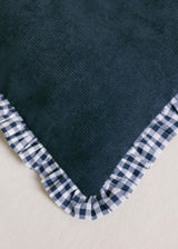 Palomas Products Navy Cord and Gingham Bed